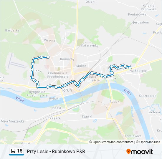 15 bus Line Map