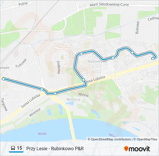 15 Bus Line Map