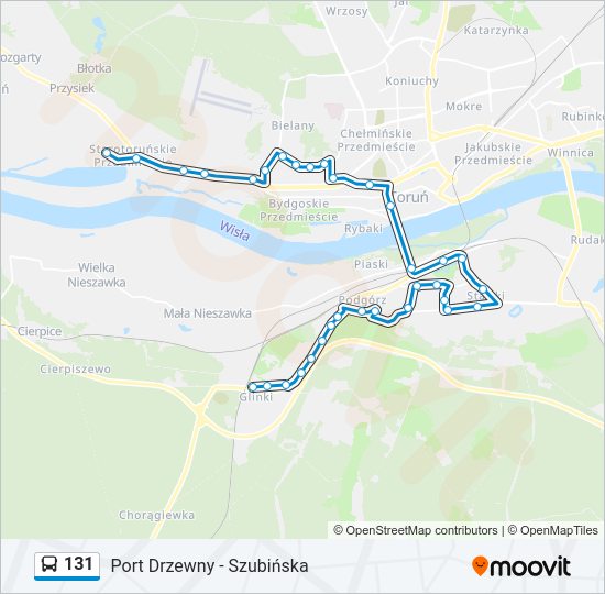 131 bus Line Map