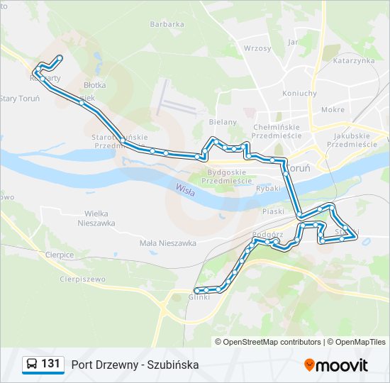 131 bus Line Map