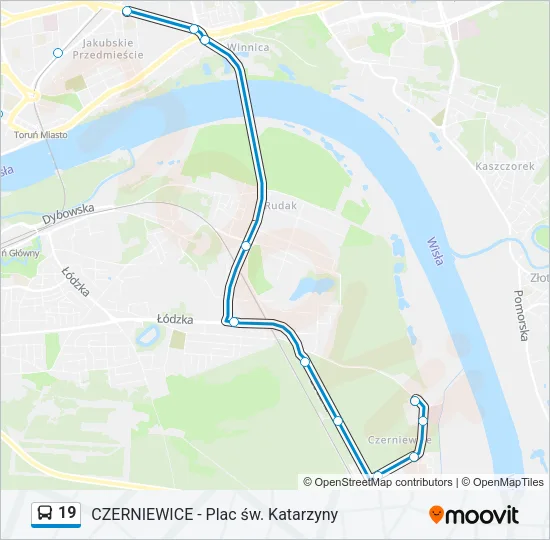 Автобус 19: карта маршрута