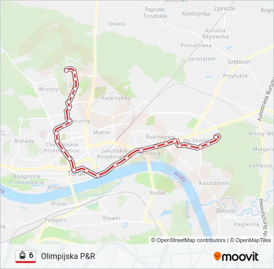 6 Light Rail Line Map