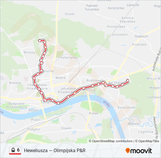 6 light rail Line Map