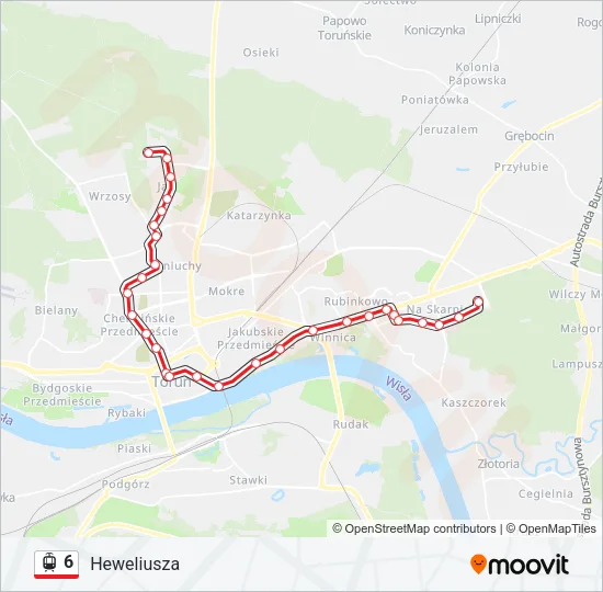 6 Light Rail Line Map