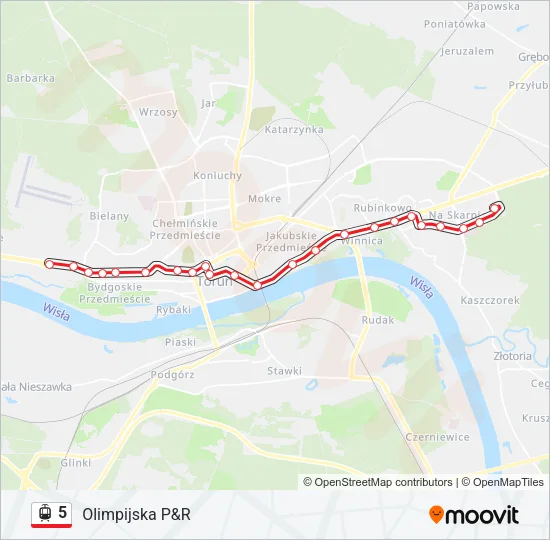5 Light Rail Line Map