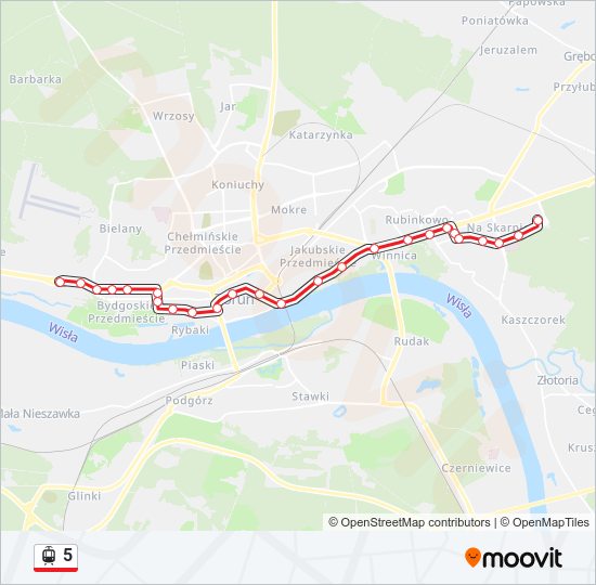 5 light rail Line Map