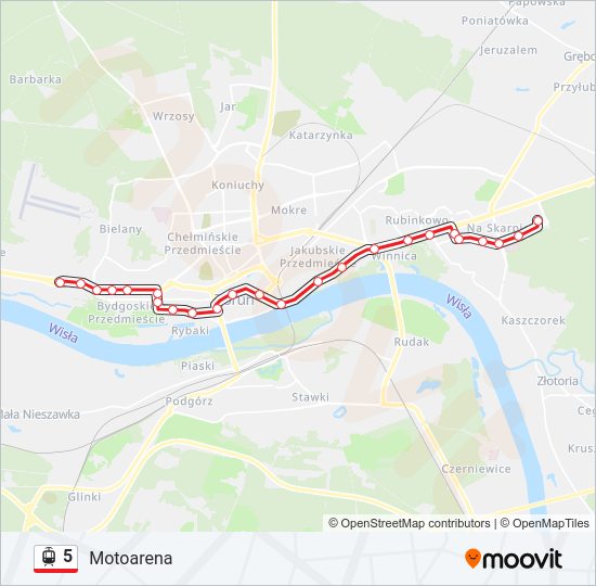 5 light rail Line Map