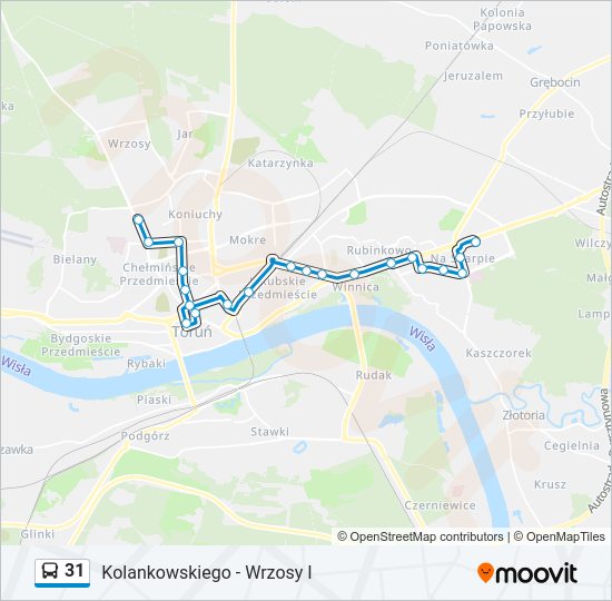 31 bus Line Map