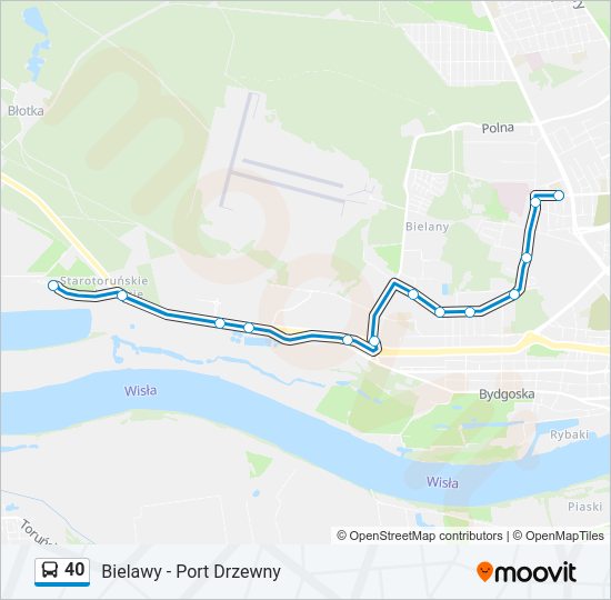 40 bus Line Map