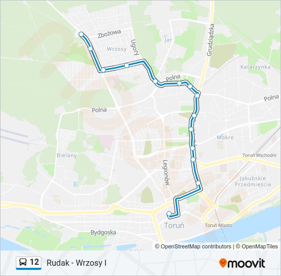 12 bus Line Map