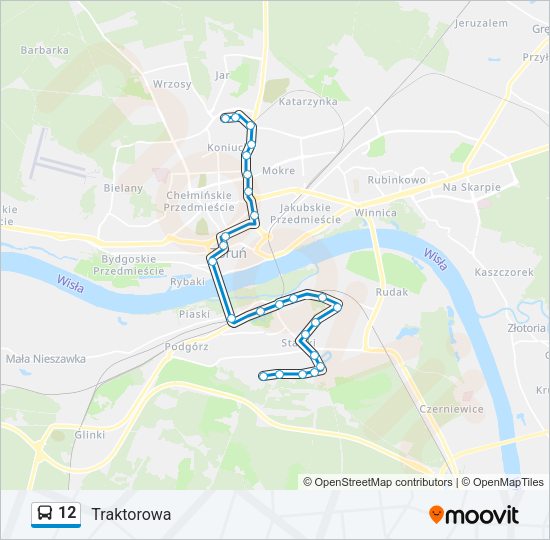 12 bus Line Map