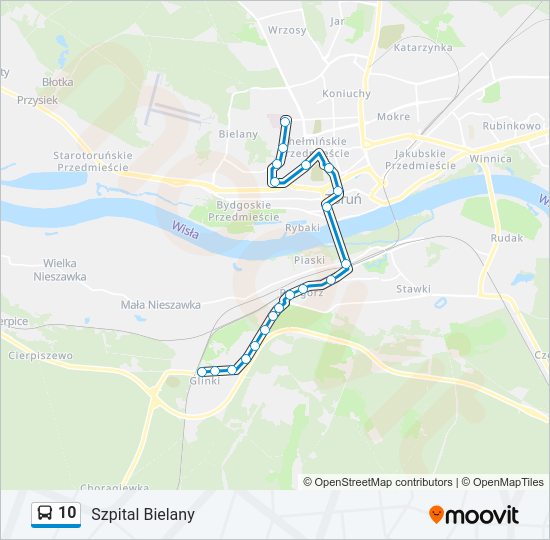 10 bus Line Map