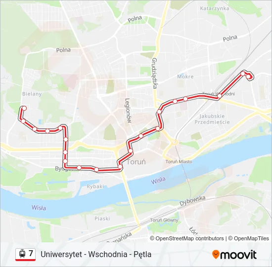 7 Light Rail Line Map