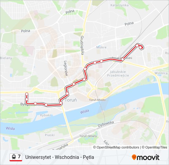 7 light rail Line Map