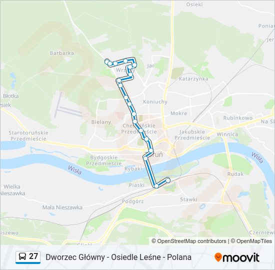 27 bus Line Map