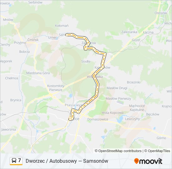 7 bus Line Map