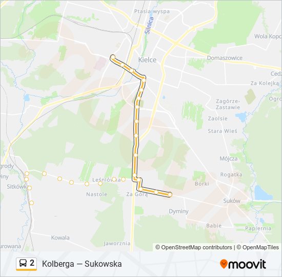 2 bus Line Map