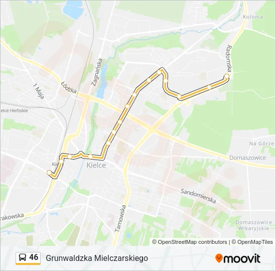 Автобус 46: карта маршрута