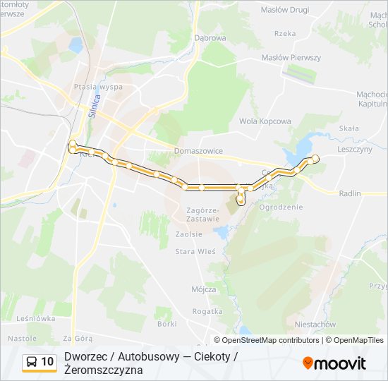 10 bus Line Map