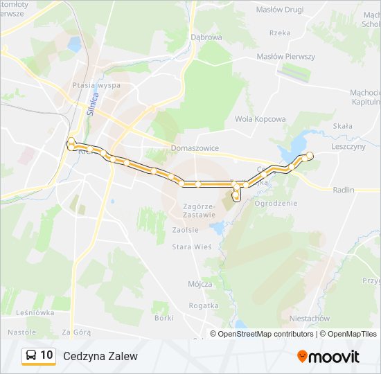 10 bus Line Map