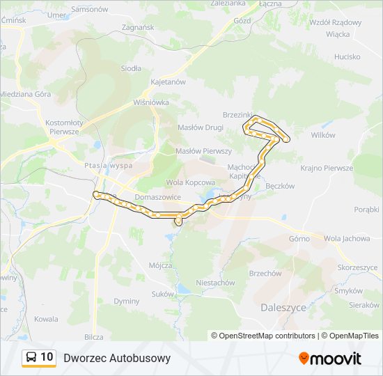 10 bus Line Map