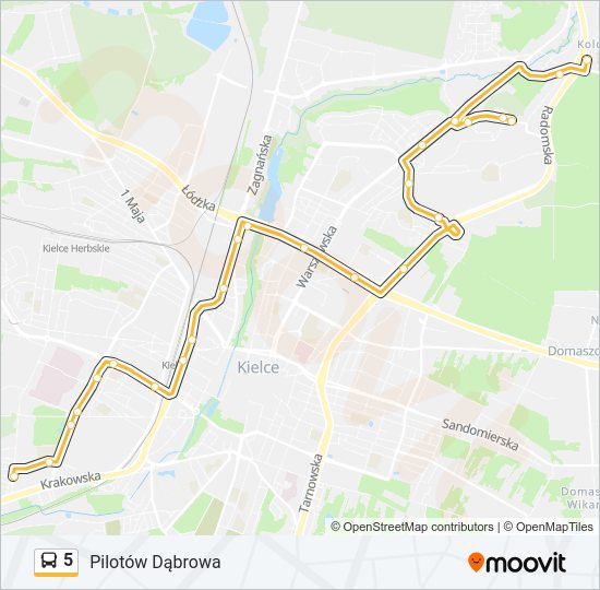 5 bus Line Map