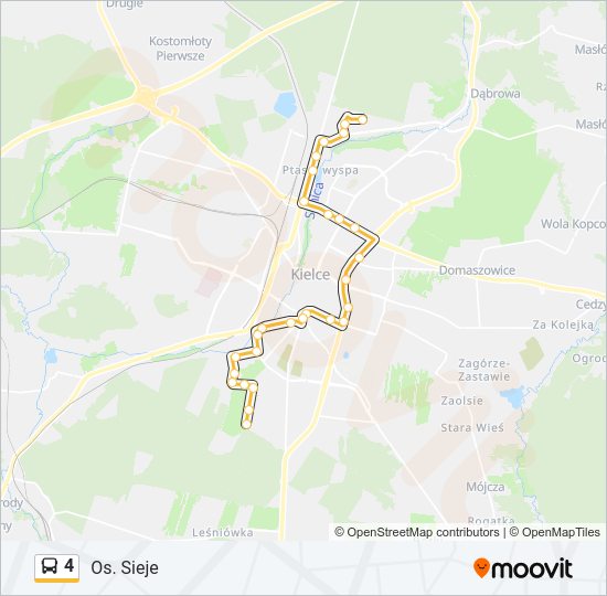 4 bus Line Map