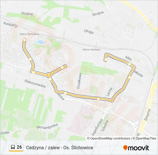 26 Bus Line Map