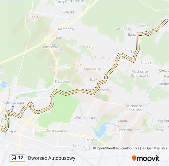 12 bus Line Map