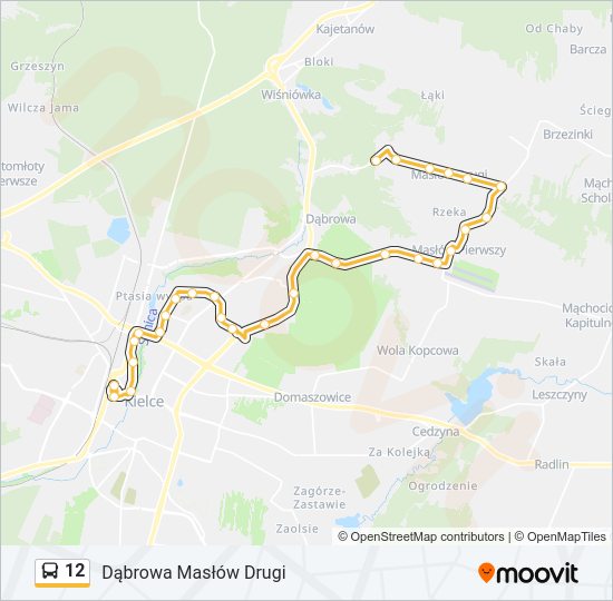 12 bus Line Map