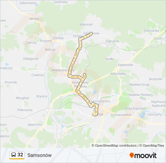 32 bus Line Map