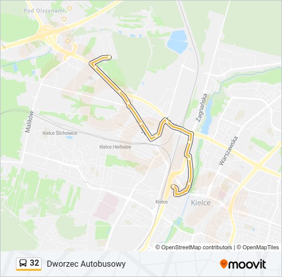 32 bus Line Map