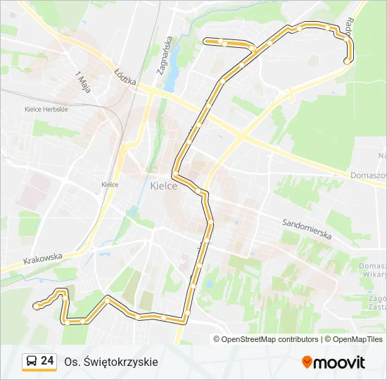 Автобус 24: карта маршрута
