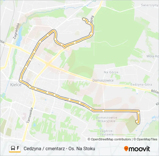 F Bus Line Map