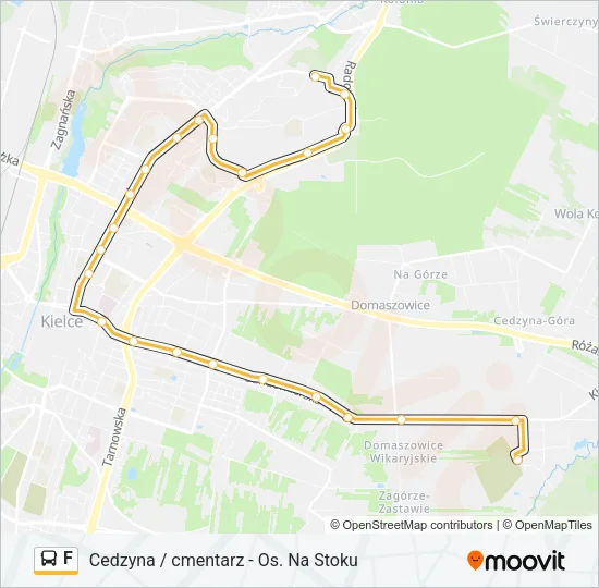 F Bus Line Map