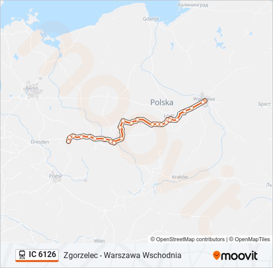 IC 6126 Train Line Map