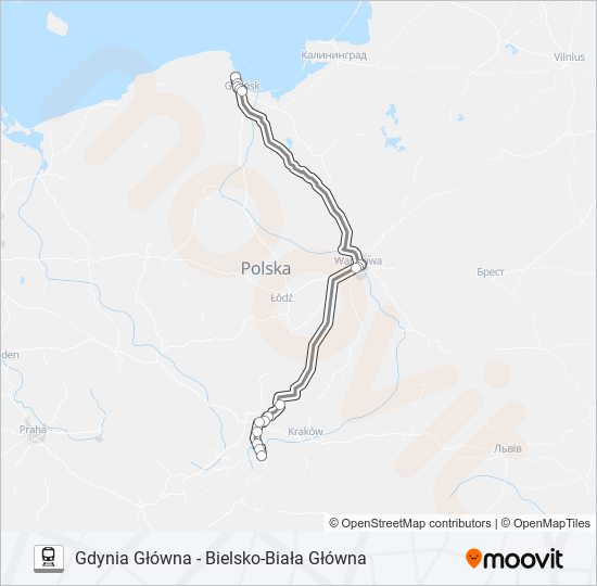 EIC 5450 Train Line Map