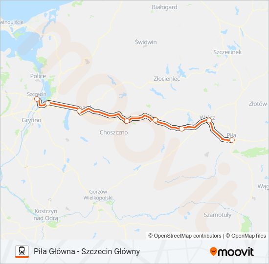 IC 88101 train Line Map