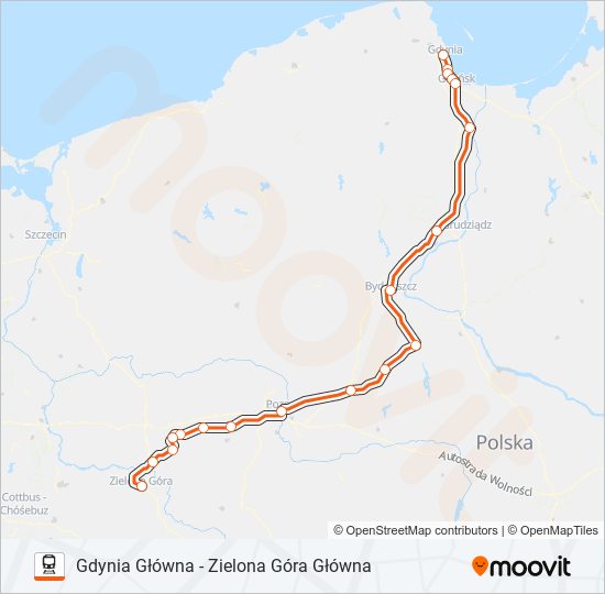 IC 57104 train Line Map