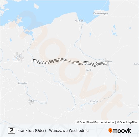 EIC 71000 Train Line Map