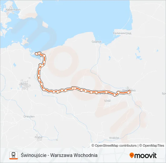 IC 81170 Train Line Map