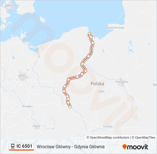 IC 6501 Train Line Map