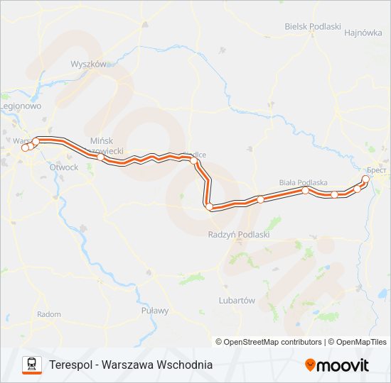 IC 11150 Train Line Map