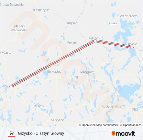 ZKA IC 55113 bus Line Map