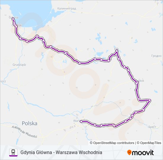 TLK 51102 Train Line Map