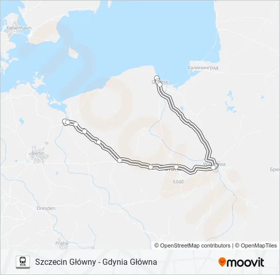 EIC 8540 Train Line Map