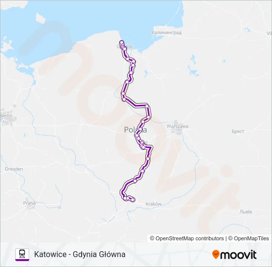 TLK 45103 Train Line Map