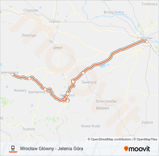 IC 60105 Train Line Map