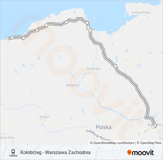 EIC 8150 Train Line Map