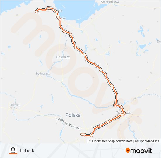 IC 18115 train Line Map